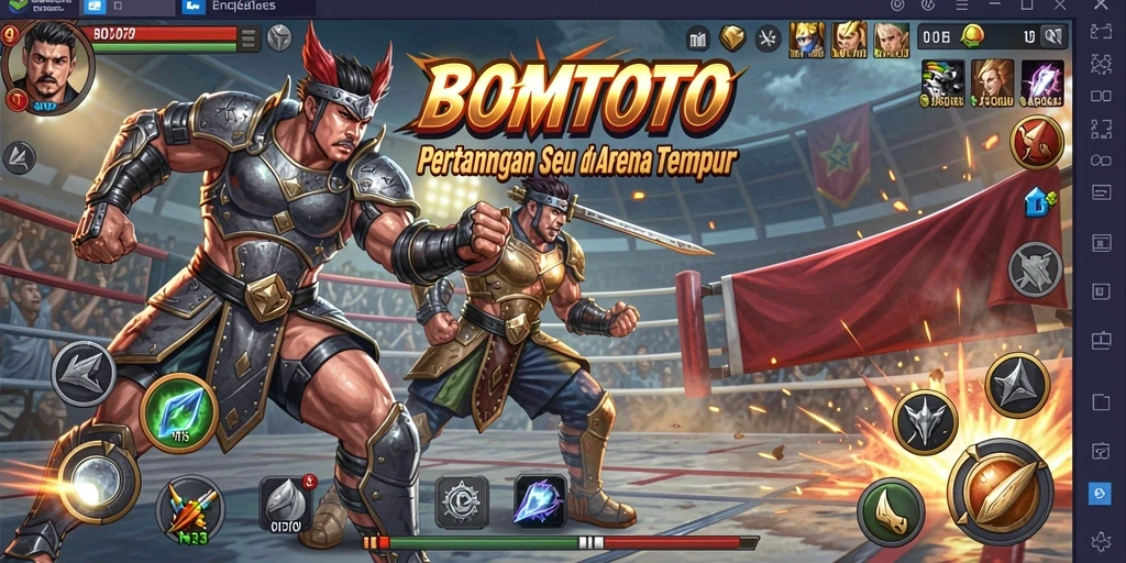Tampilan aksi bertarung dramatis di BOMTOTO yang mendebarkan.