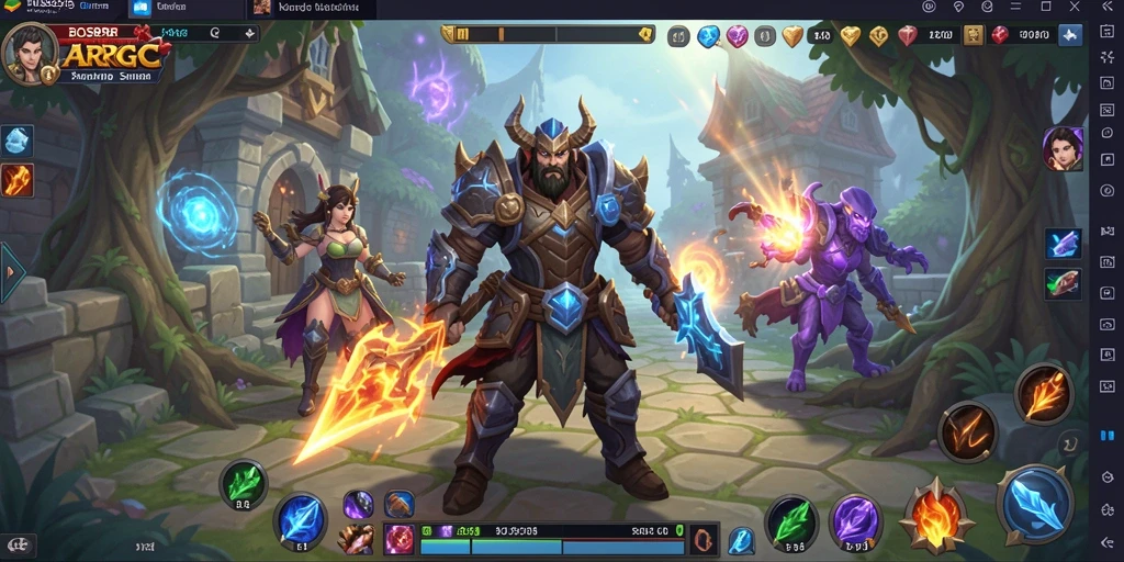 Tampilan gameplay ARPG yang mendebarkan dan penuh aksi.