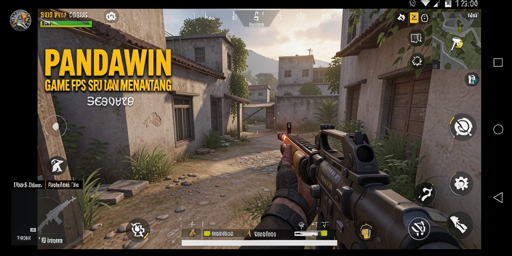 Tampilan gameplay seru dalam PANDAWIN yang memperlihatkan aksi FPS.