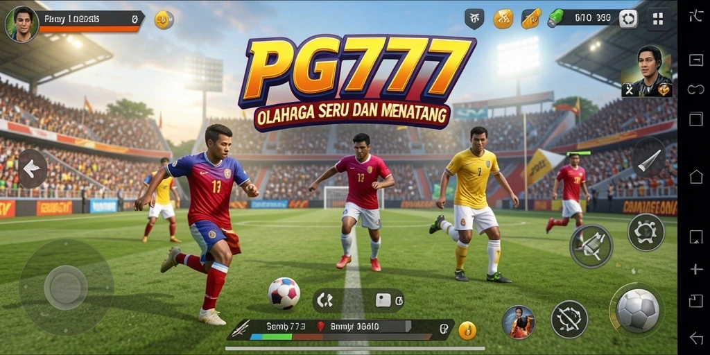 Screenshot PG777 menampilkan aksi gameplay olahraga yang seru.