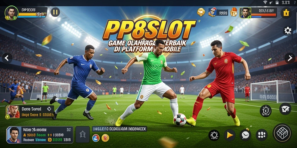 Screenshot PP8SLOT menampilkan suasana permainan olahraga yang seru.