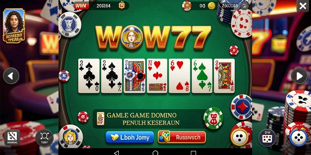 Tampilan gameplay seru di aplikasi WOW77 dengan grafis menawan.